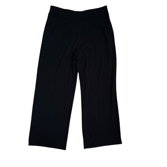J.Jill Wearever Black Pull On Pants Women Large Seamed Full Leg Career Travel - Picture 6 of 10